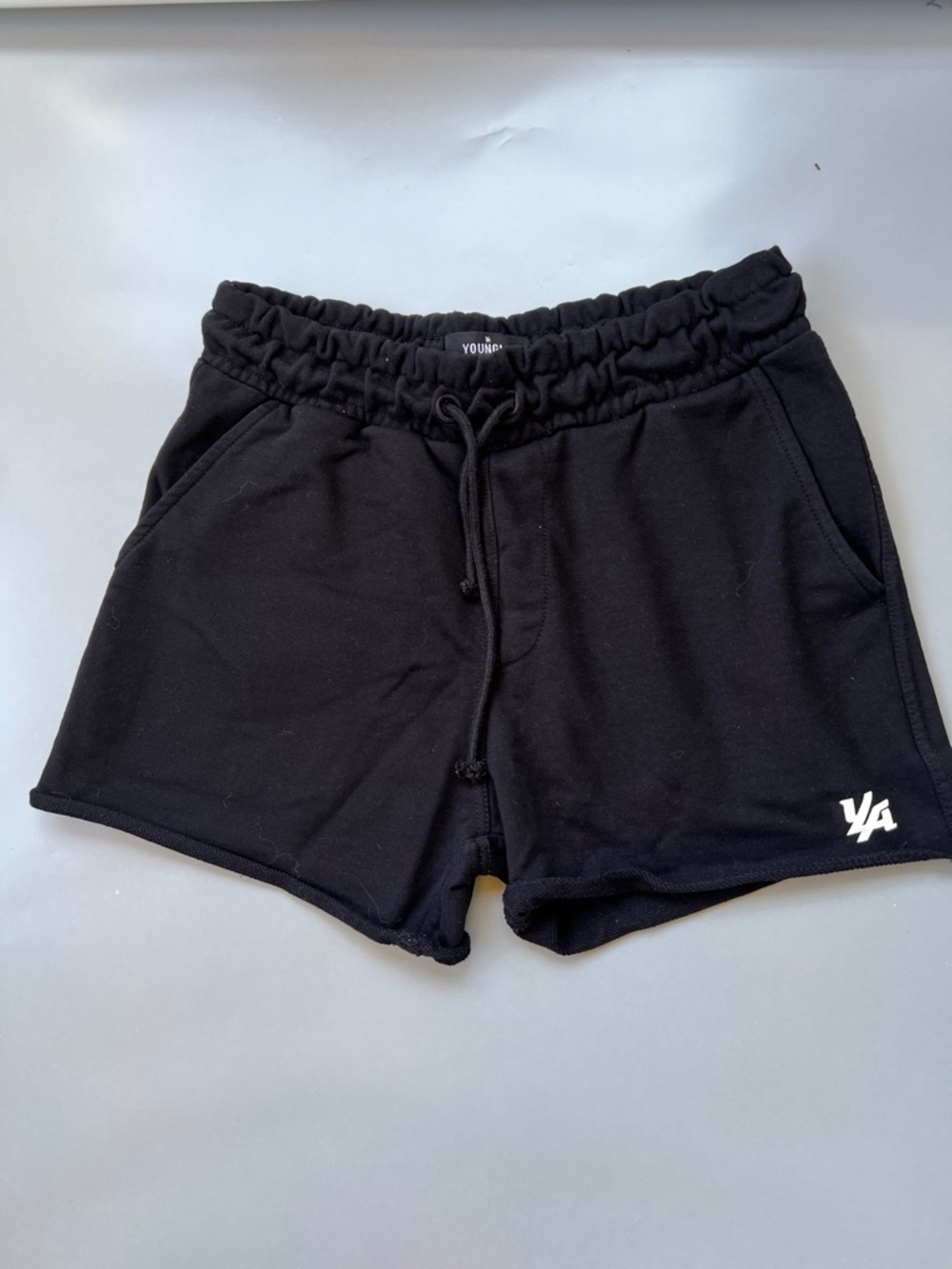 YoungLA Women's Black Athletic Drawstring Shorts
